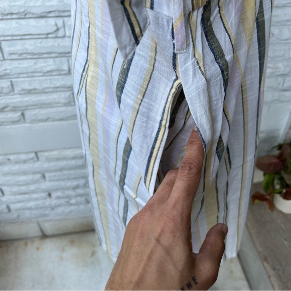 SOLD ❌ Striped Summer Button Down Dress / Shirtdress / shirt dress - Picture 5 of 9